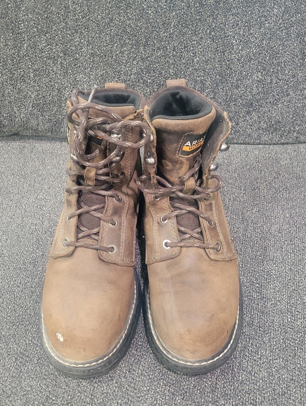 Ariat Casey 6" MetGuard Work Boots Women's Brown Leather Composite Toe - Size 8B - Picture 3 of 9